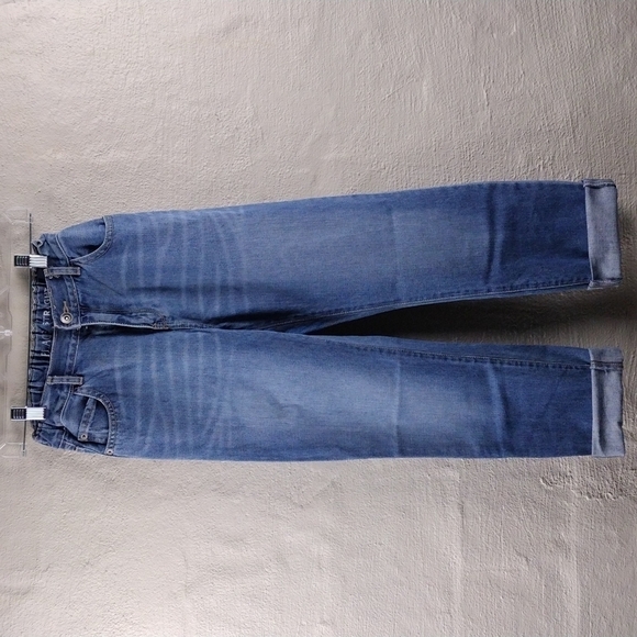 Children's Place Blue Medium Wash Five Pocket Straight Leg Adjustable Waist Jean - Picture 13 of 13